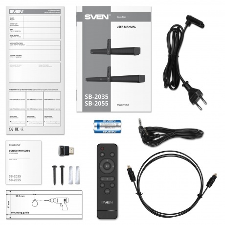 Саундбар Sven SB-2035 2.0 черный 10Вт - фото 9