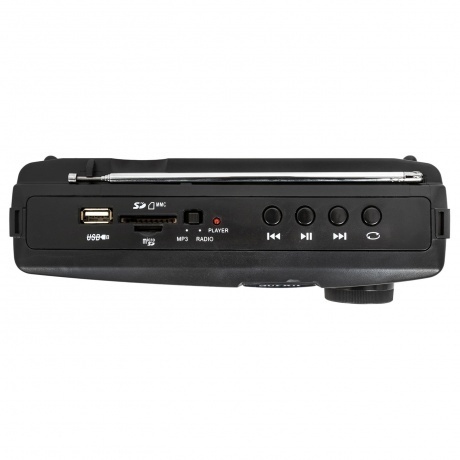 Радиоприемник Supra ST-19U черный - фото 4