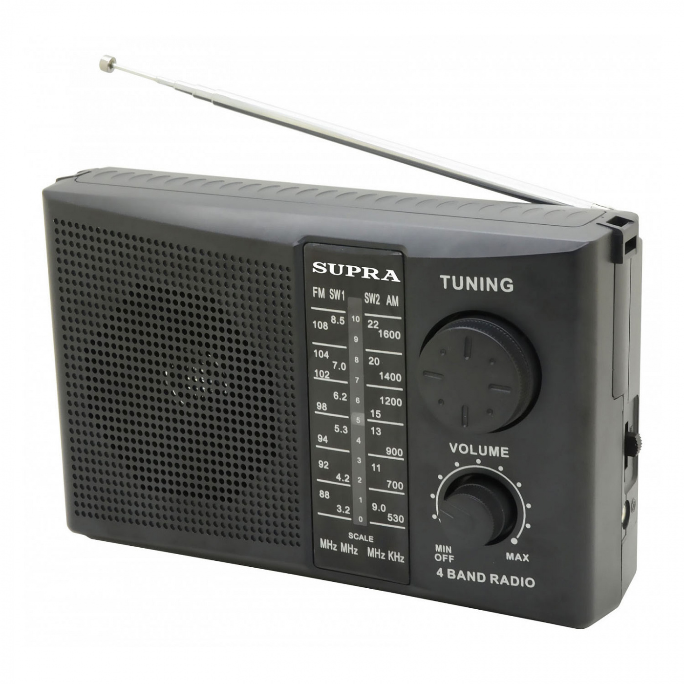 Радиоприемник Supra ST-10 черный радиоприемник supra st 14 черный