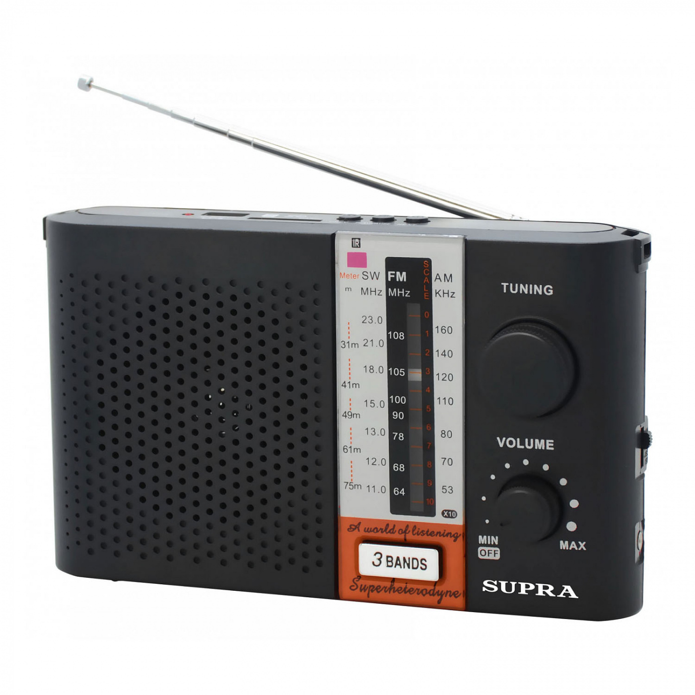 радиочасы supra радиоприемник supra st 17u Радиоприемник Supra ST-17U черный