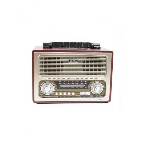 Радиоприемник Сигнал БЗРП РП-312BT коричневый/бежевый - фото 1