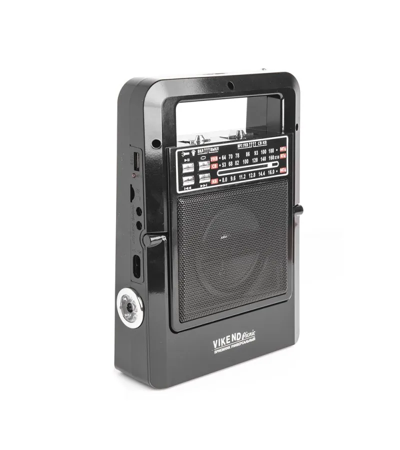 Радиоприемник Сигнал  Vikend Picnic черный USB SD/MMC - фото 1
