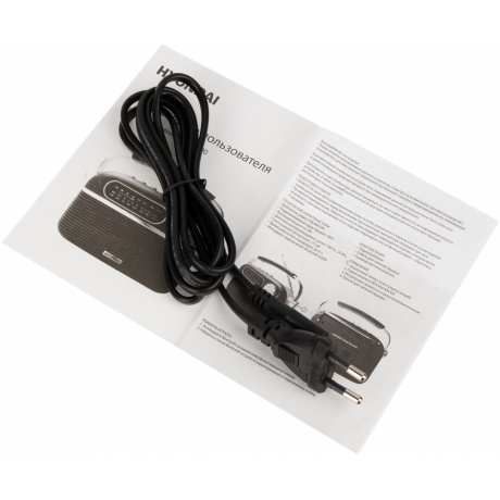 Радиоприемник Hyundai H-PSR200 дерево коричневое/серебристый - фото 9