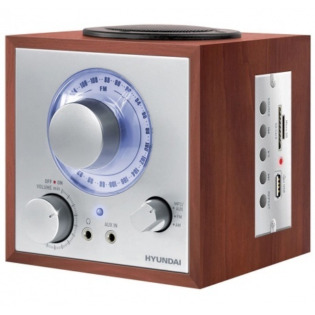 Радиоприемник Hyundai H-SRS200 вишня - фото 1