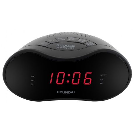 Радиобудильник Hyundai H-RCL160 черный - фото 2