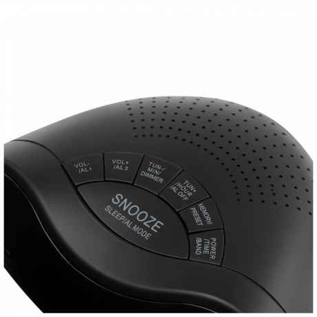 Радиобудильник Hyundai H-RCL160 черный - фото 4