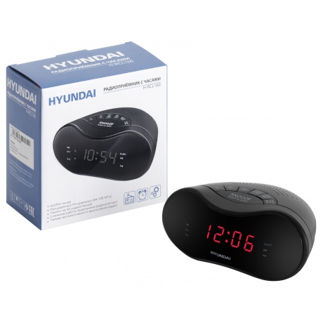 Радиобудильник Hyundai H-RCL160 черный - фото 6