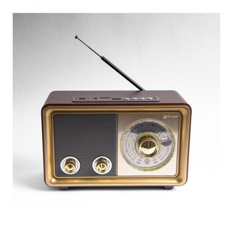 

Радиоприемник портативный Сигнал БЗРП РП-324BT коричневый/бежевый USB SD/microSD