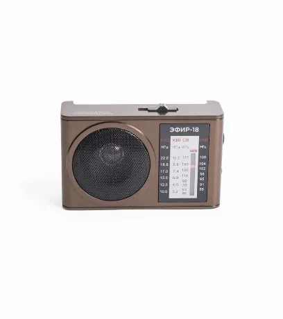 Радиоприемник портативный Сигнал Эфир-18 коричневый USB SD/micro...