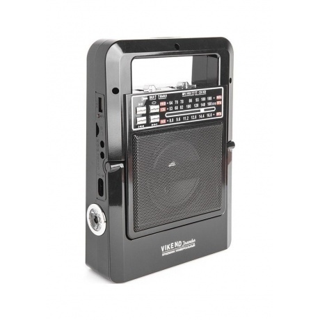 Радиоприемник портативный Сигнал Vikend Traveler черный USB SD/M...
