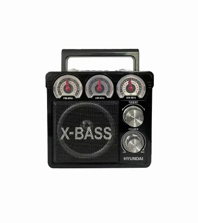 Радиоприемник настольный Hyundai H-SRS104 черный USB SD/microSD