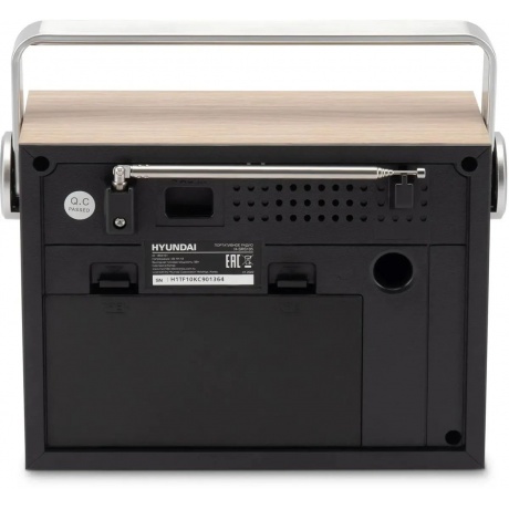 Радиоприемник настольный Hyundai H-SRS105 коричневый USB SD/microSD - фото 2