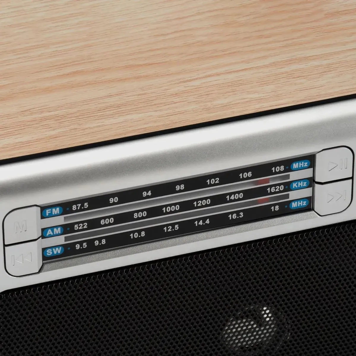 Радиоприемник настольный Hyundai H-SRS105 коричневый USB SD/microSD - фото 7