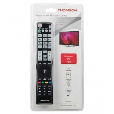 Универсальный пульт Thomson H-132499 LG TVs черный - фото 2