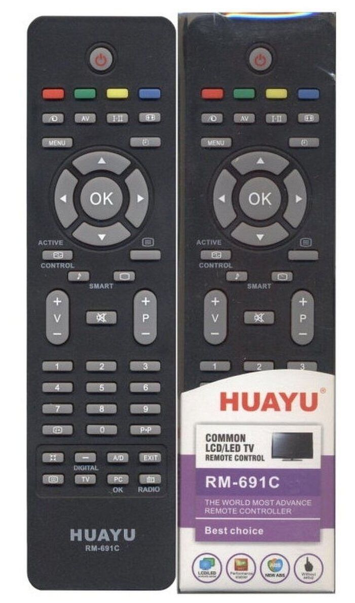 Пульт Huayu для Philips RM-691C for TV корпус RC-2034302/01 универсальный  пульт – купить в Самаре | интернет-магазин KotoFoto.ru