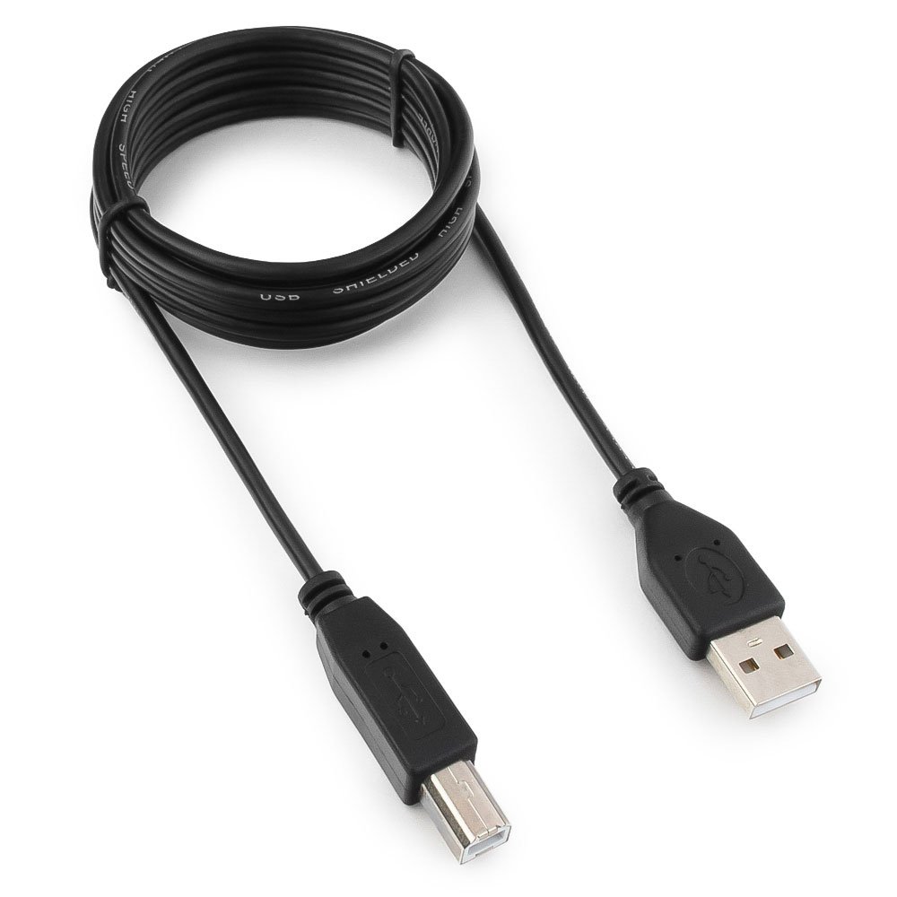 цена Кабель Гарнизон USB 2.0, AM/BM, 1.8м, пакет (GCC-USB2-AMBM-1.8M)