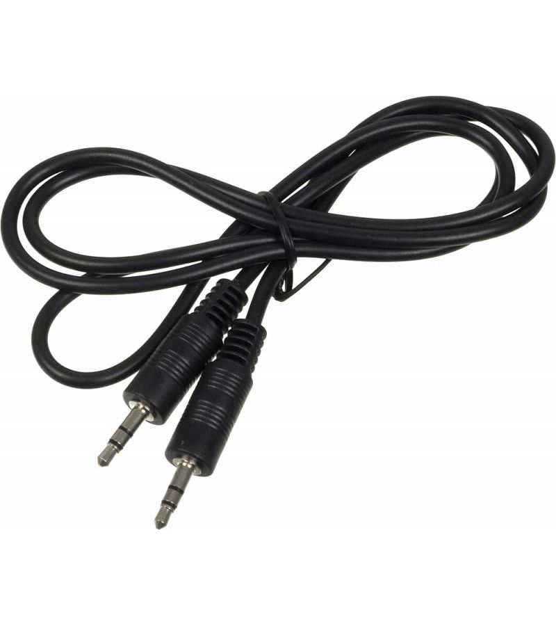Кабель аудио Ningbo Jack 3.5 (m)-Jack 3.5 (m) 1м черный (JAAC002-1) кабель аудио ningbo jaac002 05 jack 3 5 m jack 3 5 m 0 5м черный