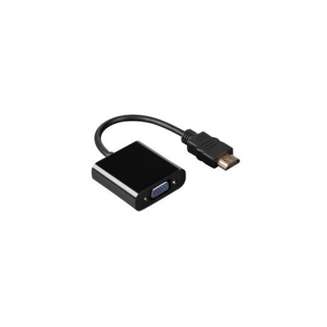 Адаптер HAMA H-54569, HDMI (m) - VGA (f) 0.1м GOLD черный (00054569) - фото 1