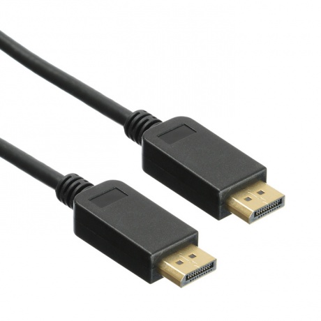 Кабель аудио-видео Buro v 12 DisplayPort (m)-DisplayPort (m) 3м контакты позолото черный (BHP DPP_12-3) - фото 1