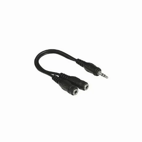 Адаптер аудио Hama H-48925 2xJack 3.5 (f)-Jack 3.5 (m) 0.2м. чер...