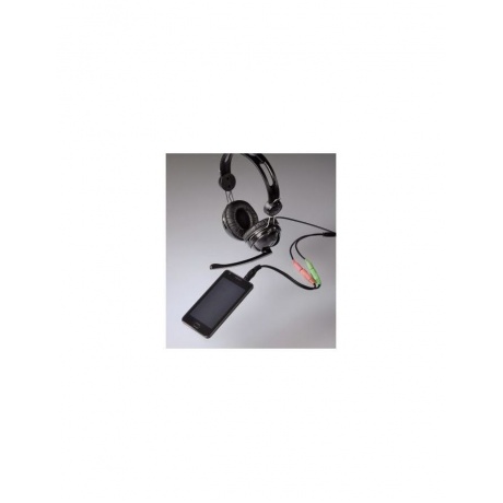 Адаптер аудио Hama H-54573 2xJack 3.5 (f)-Jack 3.5 (m) черный (00054573) - фото 2