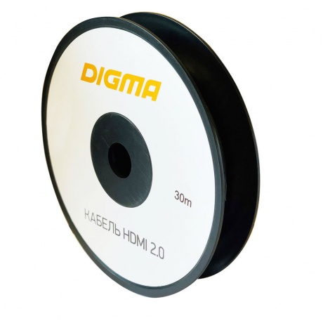 Кабель аудио-видео Digma HDMI 20 AOC HDMI (m)-HDMI (m) 30м контакты позолото черный (BHP AOC 20-30) - фото 4