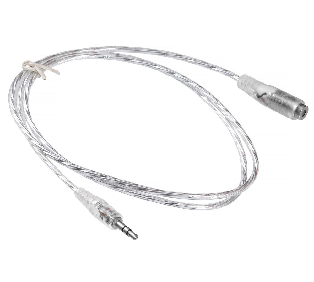 Кабель-удлинитель аудио Buro Jack 35 (m)-Jack 35 (f) 1м прозрачный (CAB025-1M) кабель jack 3 5 smartbuy a 35 35 fold black