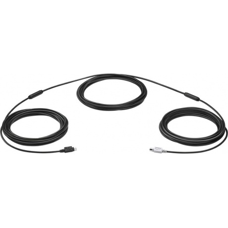 Кабель-удлинитель аудио-видео Logitech ConferenceCam Group miniDIN-miniDIN 15м черный 939-001490 23273₽