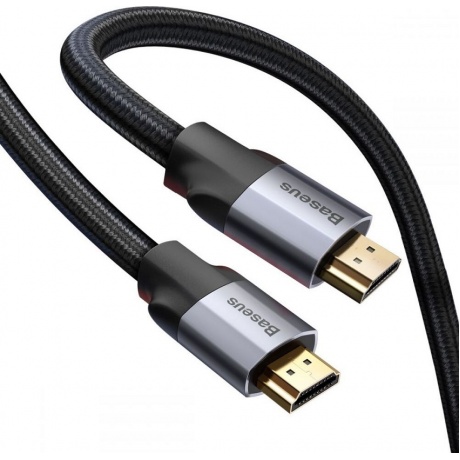 Кабель Baseus Enjoyment Series HDMI Male - HDMI Male Adapter Cable 3m Dark Grey (CAKSX-D0G) - фото 2
