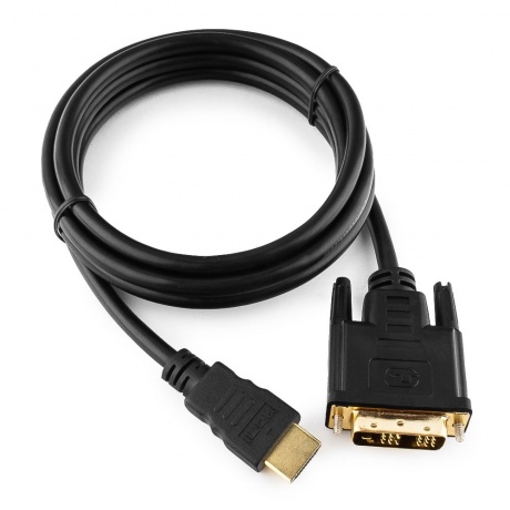 Кабель Gembird Cablexpert HDMI-DVI 19M/19M 1.8m Single Link Black CC-HDMI-DVI-6 - фото 1