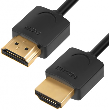 Кабель Greenconnect Slim HDMI v2.0 1.5m Black GCR-51595 - фото 1