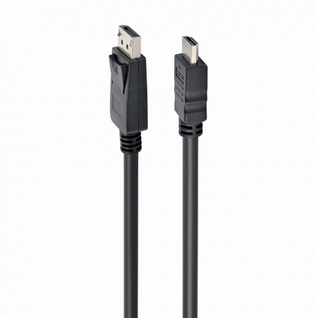 Кабель Gembird Cablexpert DisplayPort to HDMI 20M/19M 7.5m Black CC-DP-HDMI-7.5M - фото 1