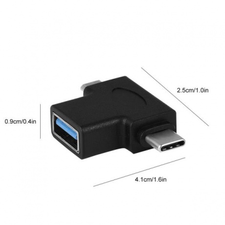 Кабель Orient C302 Mini DisplayPort M to HDMI F 0.2m Black - фото 7