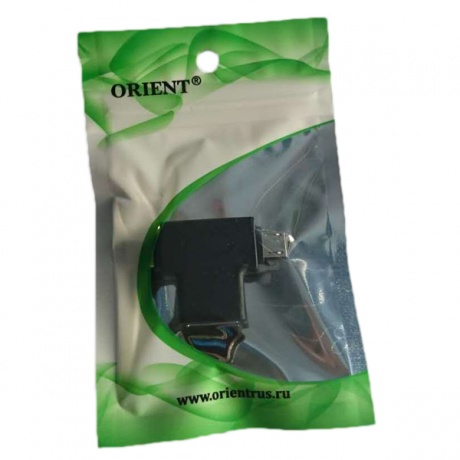 Кабель Orient C302 Mini DisplayPort M to HDMI F 0.2m Black - фото 9