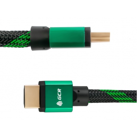 Кабель Greenconnect Bicolor HDMI v2.0 2m Green GCR-51486 - фото 2