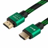 Кабель Greenconnect Bicolor HDMI v2.0 2m Green GCR-51486