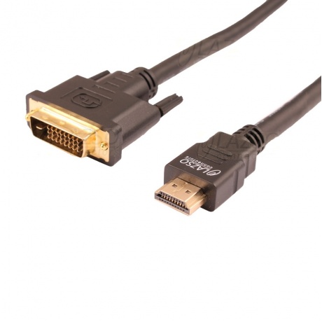 Кабель аудио-видео Lazco WH-141 HDMI (m)/DVI-D(m) 15м (WH-141(15M)) черный - фото 1