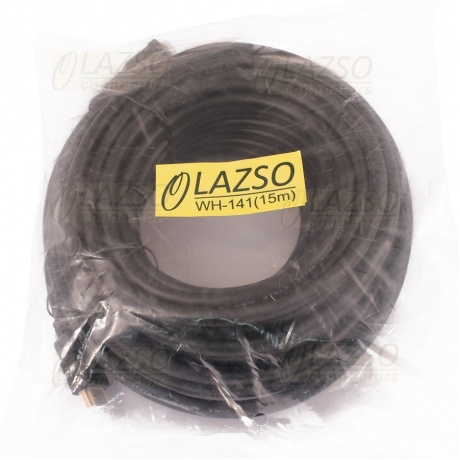 Кабель аудио-видео Lazco WH-141 HDMI (m)/DVI-D(m) 15м (WH-141(15M)) черный - фото 2