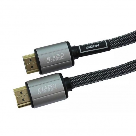 Кабель аудио-видео Lazco WH-111-B HDMI (m)/HDMI (m) 0.5м WH-111(0,5M)-B черный - фото 1