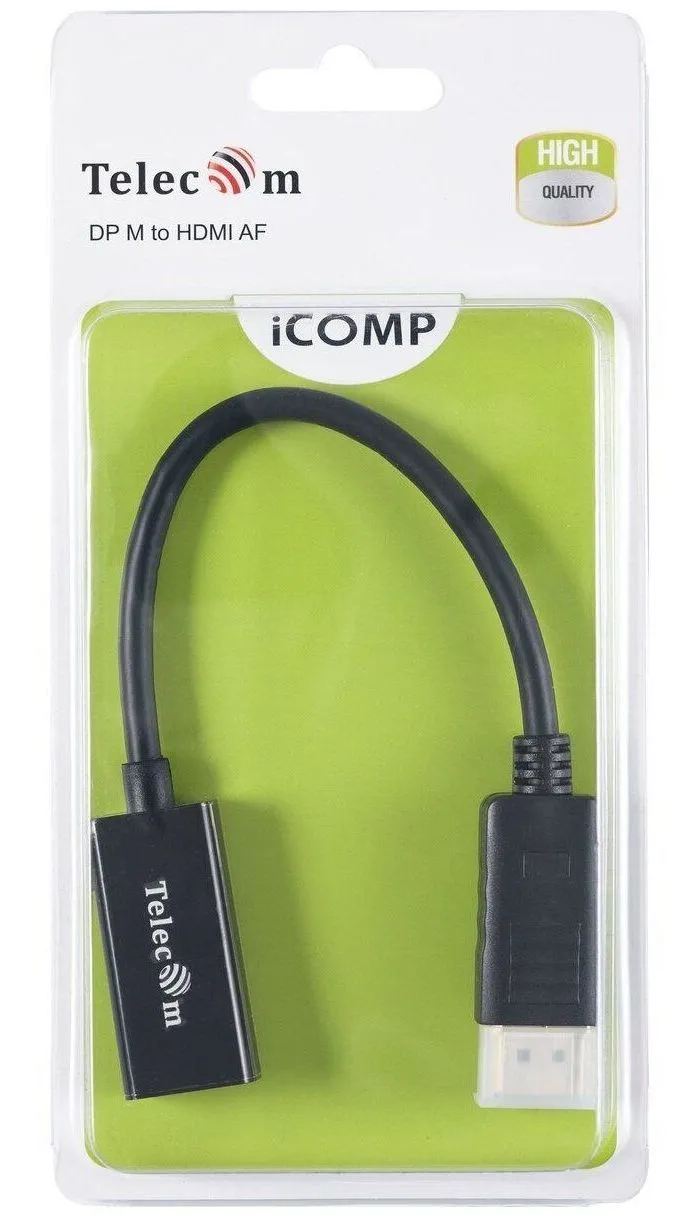 Переходник Telecom TA553 DisplayPort - HDMI-F 0.2m - фото 6