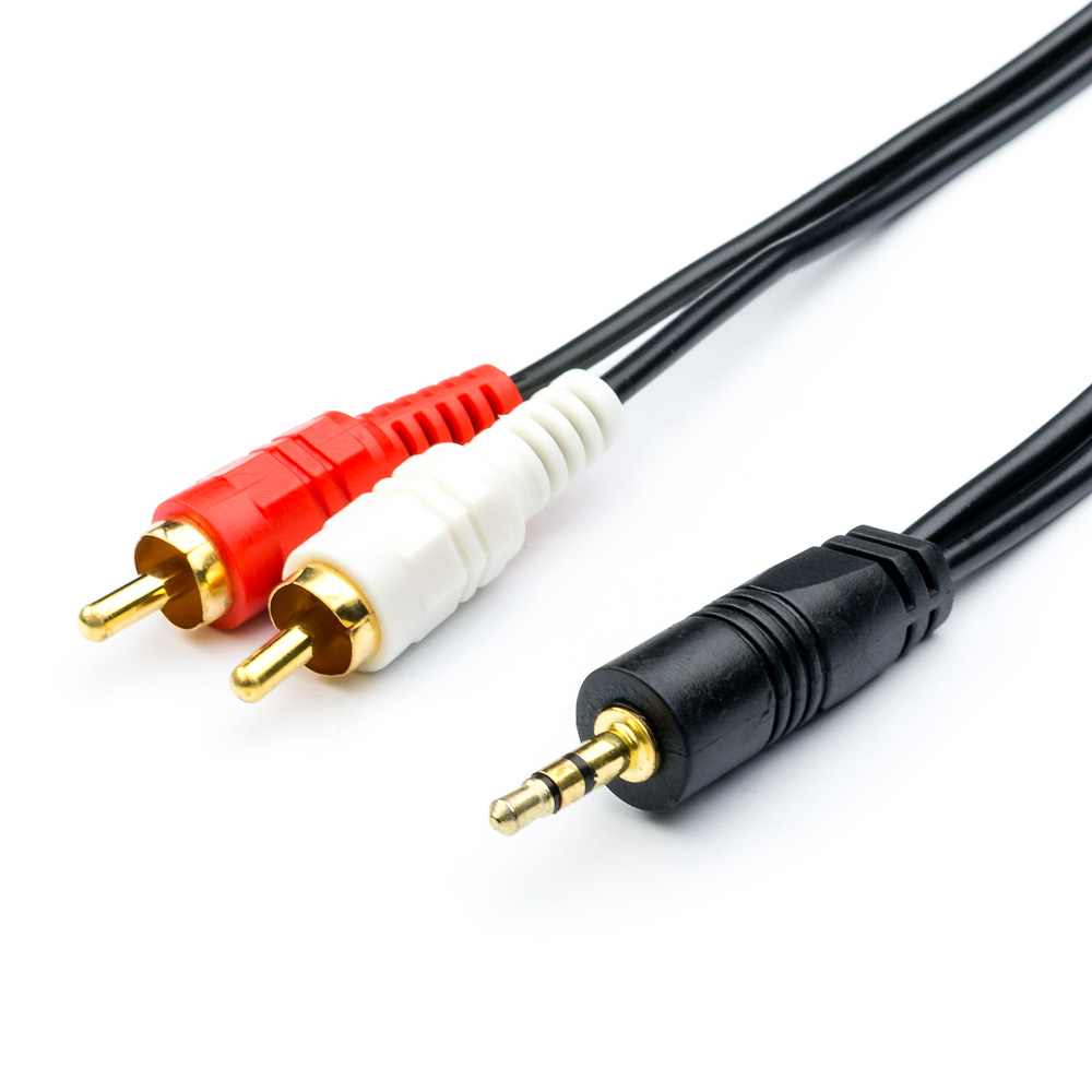 Кабель Atcom Audio 3.5мм 1.5м AT7397 hdmi совместимый с 3rca scart кабель переходник два в одном 1 5 м штекер s видео на 3 rca av аудио кабель 3 rca phono адаптер