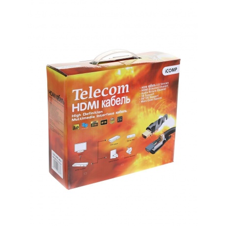 Кабель Telecom HDMI-19M - HDMI-19M 2.0 20м TCG200F-20M - фото 2