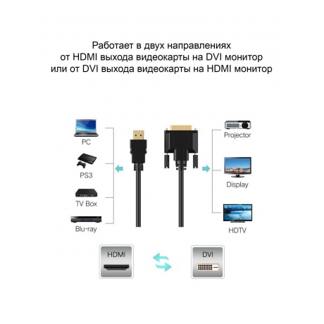 Кабель TV-COM HDMI - DVI-D (19M -25M) 5m (LCG135E-5M) - фото 9