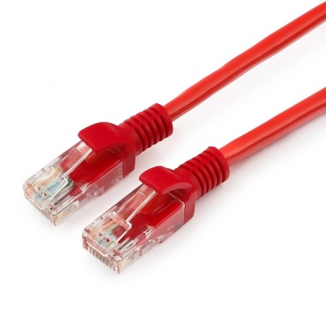 Патч-корд Cablexpert UTP PP12-0.25M/R кат.5e, 0.25м  красный (PP12-0.25M/R) - фото 1