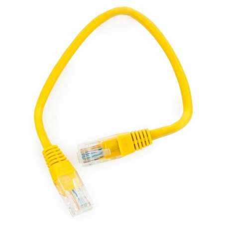 Патч-корд Cablexpert UTP PP12-0.25M/Y кат.5e, 0.25м  жёлтый (PP12-0.25M/Y) - фото 2