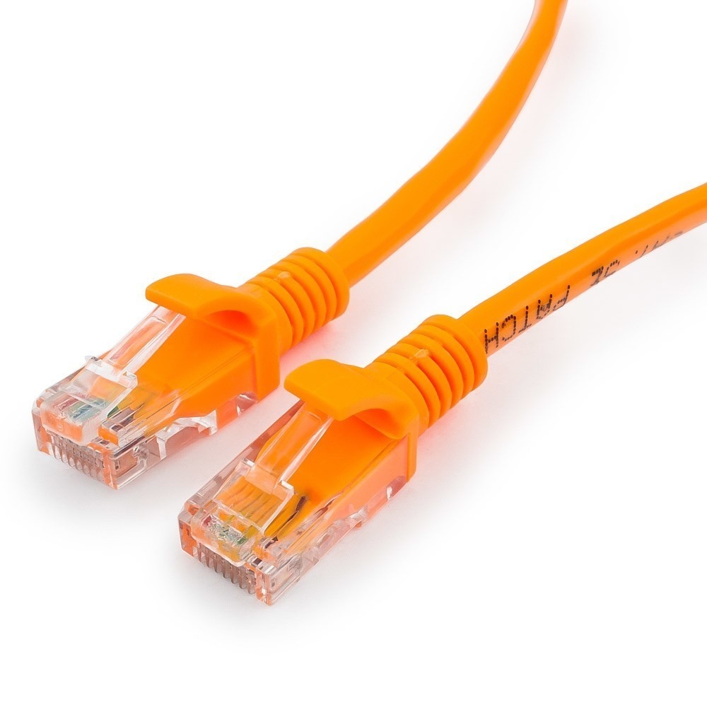 Патч-корд Cablexpert UTP PP12-0.5M/O кат. 5e, 0.5м оранжевый (PP12-0.5M/O)