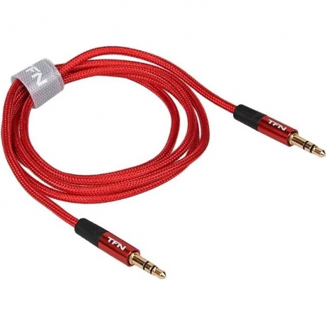 Кабель TFN AUX 1.0m red-black (TFN-CAUX1MRD) - фото 3