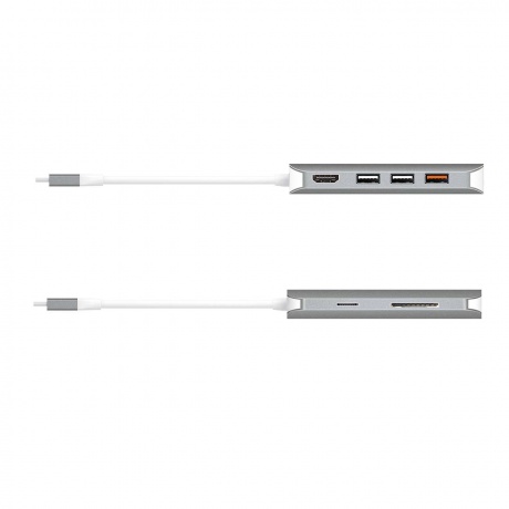 Мульти-переходник j5create USB-C с HDMI / VGA / Ethernet / USB Type-A 3.1 / PD 3.0 / Картридером (JCD384) - фото 4