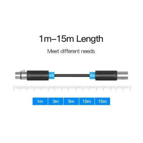 Кабель Vention аудио XLR M/XLR F - 1.5м - фото 3