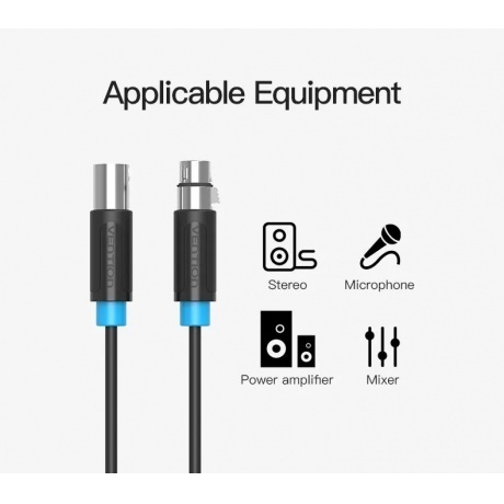 Кабель Vention аудио XLR M/XLR F - 1.5м - фото 4